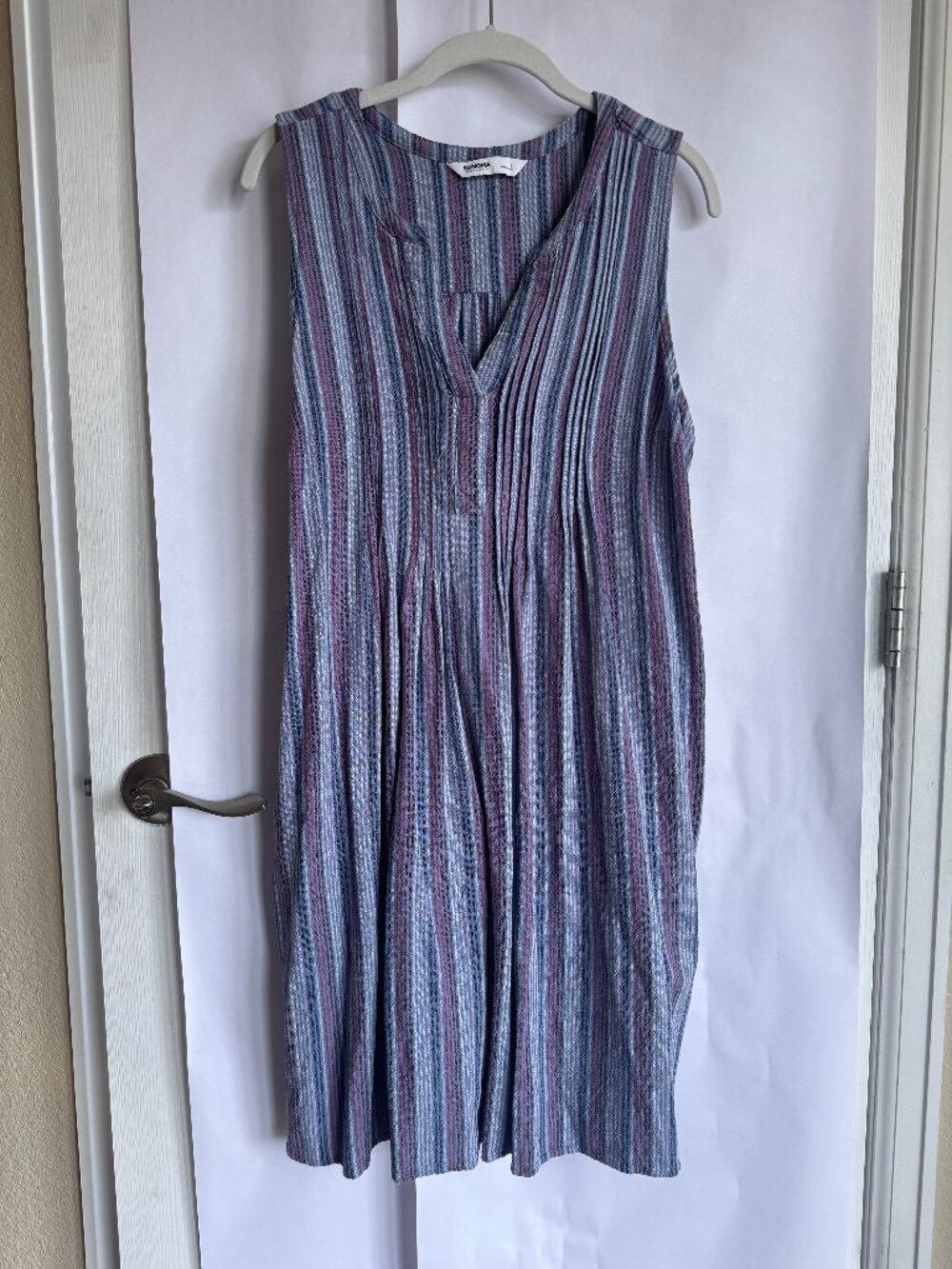 Sonoma Goods For Life® Pintuck Linen-Blend Dress in Large